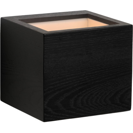 Applique led design cube noir Kubi