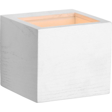 Applique led design cube blanc Kubi