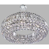 Lustre contemporain cristal et métal Vesuvius