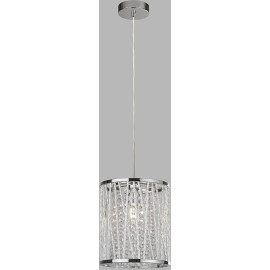 Suspension moderne cristal et métal Elise