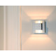 Applique contemporaine cube en aluminium chrome Lea