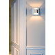 Applique contemporaine cube en aluminium chrome Lea