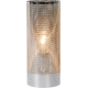 Lampe de table moderne en métal argenté Julietta