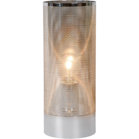 Lampe de table moderne en métal argenté Julietta
