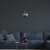 Suspension moderne Ø 25 cm verre et métal Balls