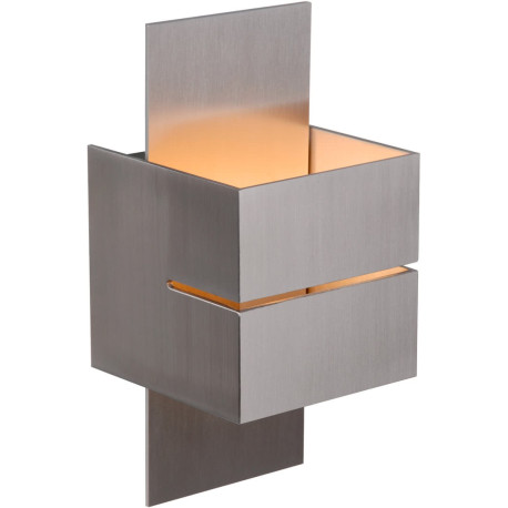 Applique design cube ouvert aluminium Arthur