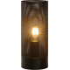 Lampe de table moderne en métal noir Julietta