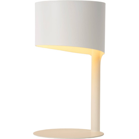 Lampe à poser vintage en métal blanc Estelle