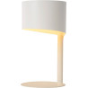 Lampe à poser vintage en métal blanc Estelle