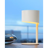 Lampe à poser vintage en métal blanc Estelle
