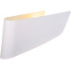 Applique design trapèze en acier blanc Inozy