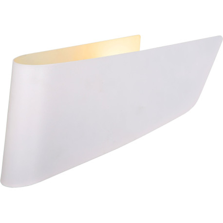 Applique design trapèze en acier blanc Inozy