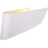 Applique design trapèze en acier blanc Inozy