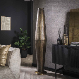 Lampadaire industriel en métal bronze antique H 180 cm Celeste