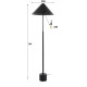 Lampadaire moderne en acier anthracite Cosmic Lampadaire moderne en acier anthracite Cosmic