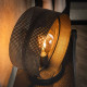 Lampe de table industrielle en métal anthracite Zoeline