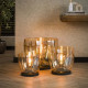 Lampadaire moderne en verre ambré Ø 29 cm Hoggy Lampadaire moderne en verre ambré Ø 29 cm Hoggy