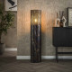 Lampadaire industriel H 120 cm en métal brun noir Cyriel