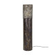 Lampadaire industriel H 120 cm en métal brun noir Cyriel