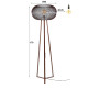 Lampadaire industriel en métal noir H 170 cm Twist