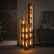 Lampadaire industriel en métal noir H 111 cm Spicie
