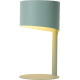 Lampe à poser vintage en métal bleu pastel Estelle