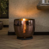 Lampadaire moderne en verre cuivré Ø 48 cm Hoggy