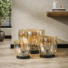 Lampadaire moderne en verre ambré Ø 48 cm Hoggy
