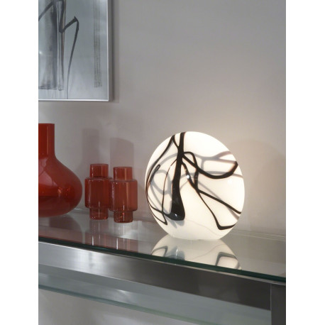 Lampe de table vintage en verre Sophia