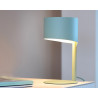 Lampe à poser vintage en métal bleu pastel Estelle