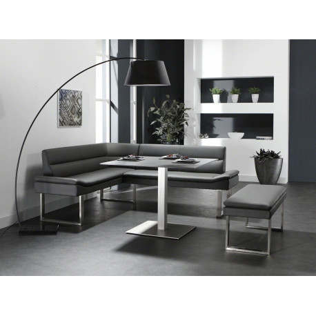 Lampadaire arc classique en tissu noir Zivina