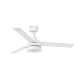 Ventilateur de plafond ICE blanc Ø132 cm avec LED et haut-parleur Bluetooth