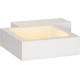 Applique led design carré blanche Mirra