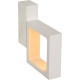 Applique led design carré blanche Mirra