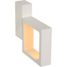Applique led design carré blanche Mirra