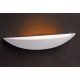 Applique design coupole blanche Safira 47 cm