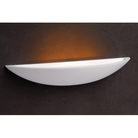 Applique design coupole blanche Safira 47 cm