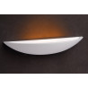 Applique design coupole blanche Safira 47 cm