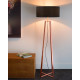 Lampadaire design en acier effet cuivre Aubade