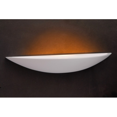 Applique design coupole blanche Safira 60 cm