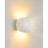 Applique classique blanche sphérique Sloan