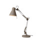 Lampe de bureau design en métal taupe Emelyn