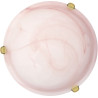Plafonnier classique en verre opaque rose Ø30 cm Adelie