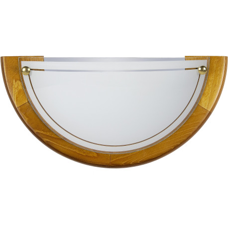 Applique classique demi-cercle verre marron Adenora