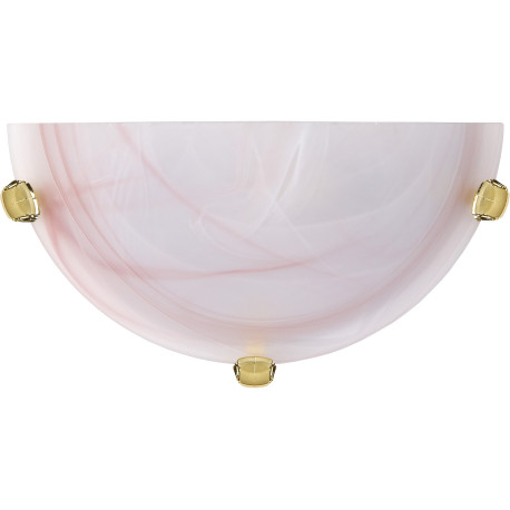 Applique classique en verre opaque rose Adelia
