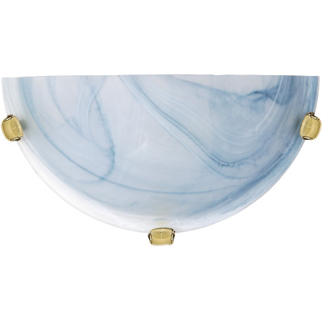 Applique classique en verre opaque bleu Adelia