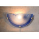 Applique classique en verre opaque bleu Adelia