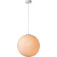 Suspension ronde classique en plastique blanc Benam
