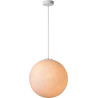 Suspension ronde classique en plastique blanc Benam