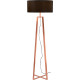 Lampadaire design en acier effet cuivre Aubade